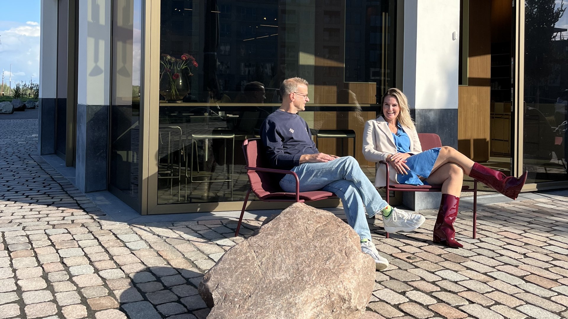 Michel Kolenbrander en Liza Luesink van Duwtje