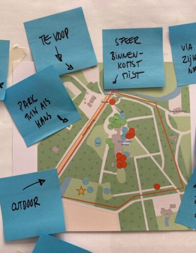 Plek waarderen Ernst Sillem Hoeve postit